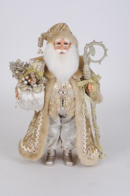 #ad Karen Didion Original Collectible Santa The Lighted Touch of Gold Santa cc16 233 $98.00