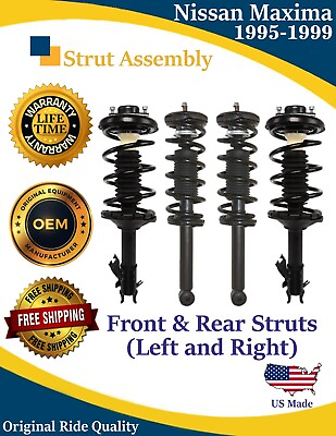 #ad New OE Front and Rear Struts for 1995 1999 Nissan Maxima 3.0L Lifetime Warranty $283.00