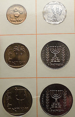 #ad 1966 ISRAEL Proof Like Issues Tel Aviv Mint 6 COINs Set Collection NICE i56992 $101.25