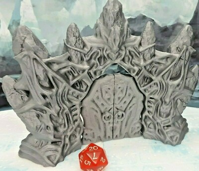#ad Ice Palace Castle Gates Scatter Terrain Set Scenery 28mm Dungeons amp; Dragons $17.99