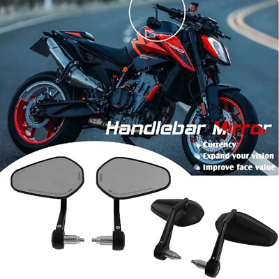 #ad Motorcycle 7 8#x27;#x27; Handle Bar End Side Mirrors For Triumph Street Triple 675 765 R $39.04