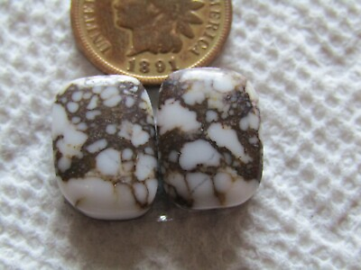 #ad 2 WildHorse Magnesite Cabs 19 carats wild horse Natural Matching Set Cabochons $24.99
