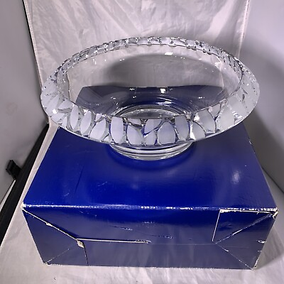 #ad Gorgeous crystal Mikasa Bowl In Box Basmati 10.5” Made In France Nice Crystal $62.97