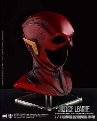 #ad DC Justice League The Flash Wearable Mask 1:1 Helmet Halloween Cosplay Prop Gift $191.25