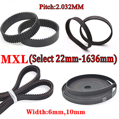 #ad Timing Belt MXL Drive Belt Synchronous Belt Belts Closed Timing Belt Width 6mm $4.25