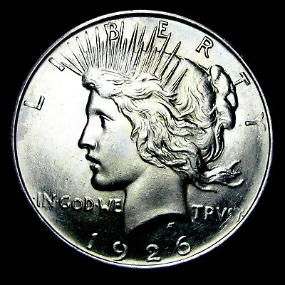 #ad 1926 D Peace Dollar Silver Gem BU Coin #533X $195.00