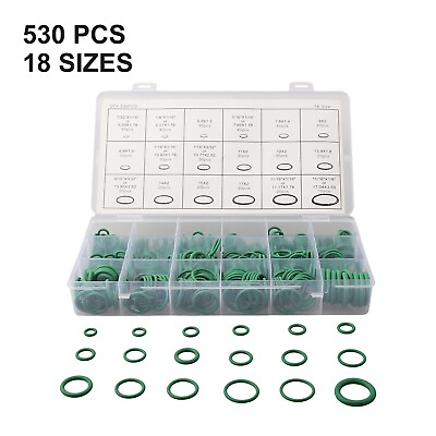 #ad 530Pcs Universal Auto Air Conditioning Rubber Gasket Kit Between 45°C And 165°C $20.97