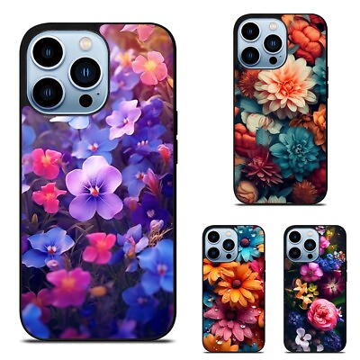#ad For Samsung A13 A14 A15 A32 A34 A54 Anti drop Cover Flowers wallpaper $9.89