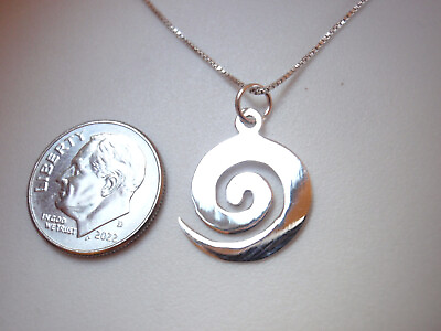 #ad Small Spiral Pendant 925 Sterling Silver Corona Sun Jewelry $12.49