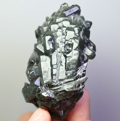 #ad NATURAL Skeletal Elestial Green QUARTZ Crystal Cluster Mineral Specimen $81.99