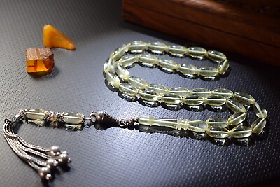 #ad Elegance Amber Prayer Beads Muslim Kehribar Tesbih Amber Misbaha Amber Tasbih $119.90
