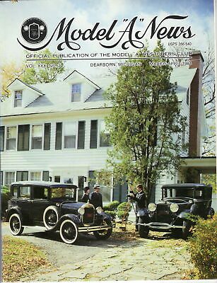 #ad VINTAGE 1929 TOWN SEDAN MODEL “A” NEWS OFFICIAL PUBLICATION VOL.31 NO.2 1984 $5.60