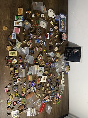 #ad 100 Vintage Pins From Coca Cola Idaho And Much More Lot 1 $350.00