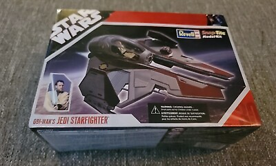 #ad Star Wars Revell Model Snap Tite Kit Obi Wan Jedi Starfighter 2007 Sealed $35.51