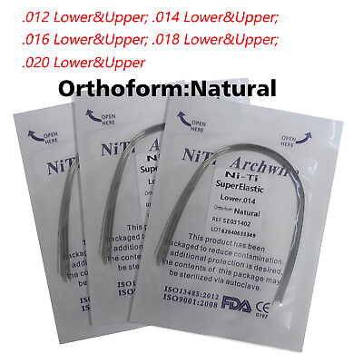 #ad Dental Orthodontic Niti Arch Wire Super Elastic Natural Nature Form Round size $139.00