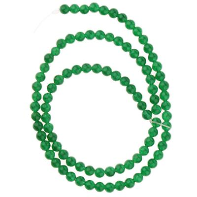 #ad Emerald Jade Round Gemstones Loose Beads for Jewelry Making $6.03