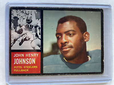#ad 1962 TOPPS FOOTBALL JOHN HENRY JOHNSON #129 STEELERS VGEX🔥🔥🔥 $9.99