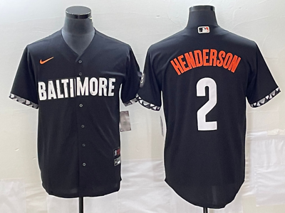 #ad Men#x27;s Baltimore Orioles Gunnar Henderson Black City Connect Player Jersey $57.00