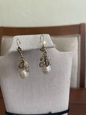 #ad 925 Dangle Earrings With A Faux Pearl $28.00