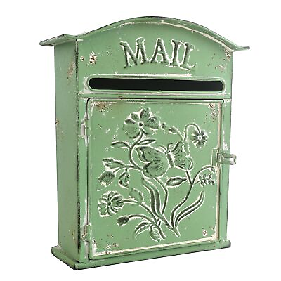 #ad Vintage Wall Mount Mailbox Antique Style Nostalgic Charm Home Decor MetalMailbox $56.37