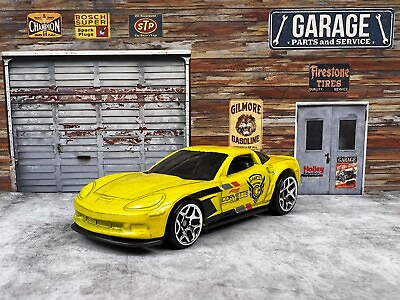 #ad 🇺🇸🇺🇸Hot Wheels Car Meet #x27;12 Corvette Z06 HWCC Corvette Club Yellow🇺🇸🇺🇸 $12.99