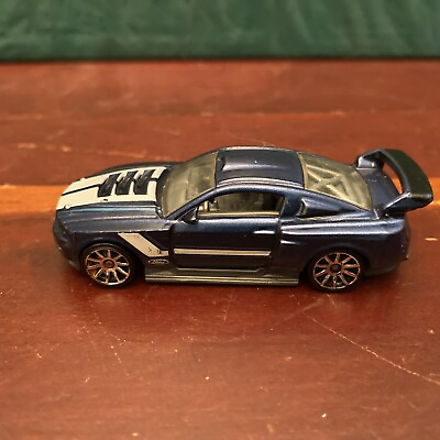 #ad Hot Wheels Blue Custom #x27;12 Ford Mustang Mattel 2011 Collectible Diecast Car $9.50