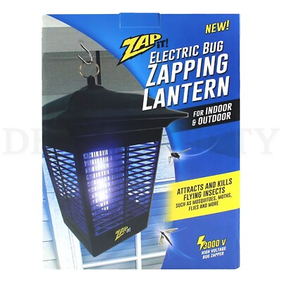 #ad ZAP IT Electric 360 Degree Indoor or Outdoor Bug Zapper Lantern $26.99