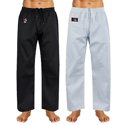 #ad Karate Pants Trousers Adult Martial Arts Student Uniform Suit GI Aikido Kung Fu $19.99