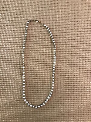 #ad Vintage Napier Necklace Pearl amp; Chain Gold Tone Necklace Signed Napier 18in $9.95