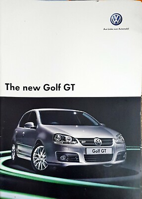 #ad VW Volkswagen Golf GT Brochure 2006 GBP 7.05