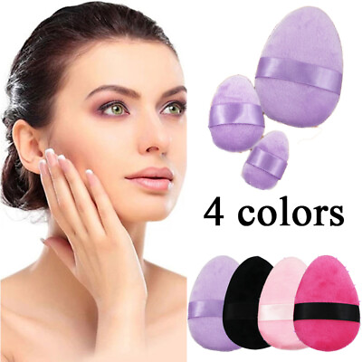#ad 3 Pack Cotton Pink Powder Puff Eye Shadow No Dead Corner Makeup Puff Cosme❀ C $5.63