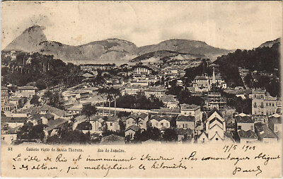 #ad PC BRAZIL RIO DE JANEIRO CATTETE VISTO STA. THERESA Vintage Postcard b36415 $14.99