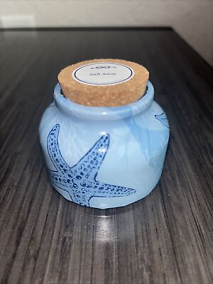 #ad Sail Away Blue Sea Starfish Beach Scented Type Wax Candle With Top Size 3 Oz $23.49