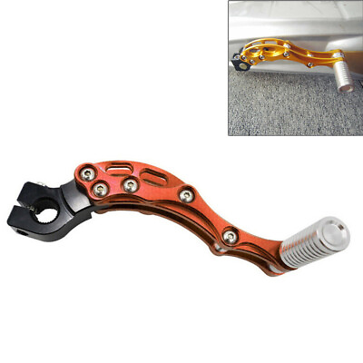 #ad CNC Modified Engine Motorcycle Levers Starter Pedal Shift Lever Parts Orange GBP 12.65