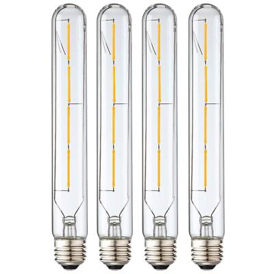 #ad Leools T10 Led Long Bulbs4W Dimmable Tubular Bulb40 Watt EquivalentE26 Edi... $29.32