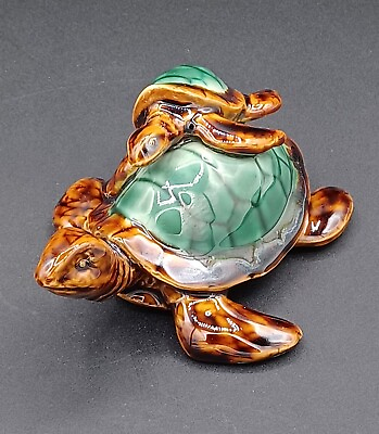 #ad Golden Pond Collection Green Sea Turtle Mother amp; Baby Figurine $25.00