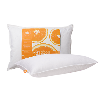 #ad Canadian Down amp; Feather Co White Goose Feather Pillow 100% Cotton $26.00