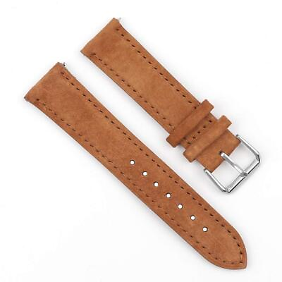 #ad Suede Watch Strap 18mm 19mm 20mm 22mm 24mm Suede Leather with Black Leather B... $20.77