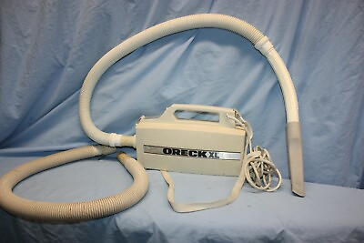 #ad Oreck XL BB870 AW White Buster B Canister Vacuum w Extensions Nozzles WORKS $35.99