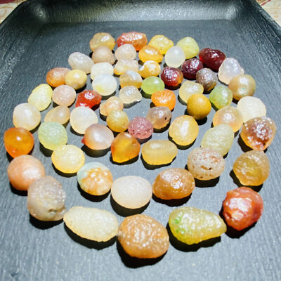 #ad Natural Gobi Multi Color Alashan Candy AgateSuiseki viewing Collection 149G $27.99