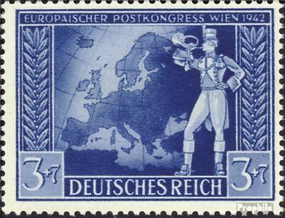 #ad German Empire 820 used 1942 European post congress in Vienna $1.85