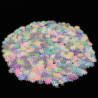 #ad Daisy Flower Sequins Flat Loose Sequin DIY Crafts Paillettes Sewing Glitters 10g $11.70