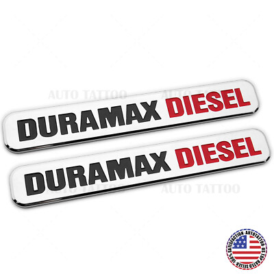 #ad 2x 01 21 Chevy GMC Duramax Diesel Door Hood Fender Tailgate Letter Logo Emblem $14.99