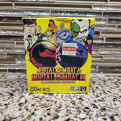 #ad Mortal Kombat 1 and 2 Nintendo Gameboy 1998 Complete CIB 4992713680029 *RARE* $130.00