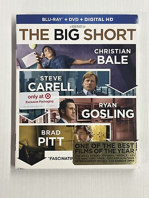 #ad The Big Short Blu ray DVD amp; Digital Target Exclusive Slipcover NEW $15.95
