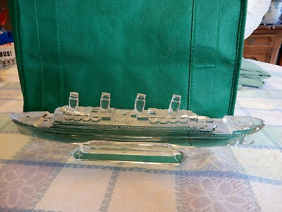 #ad VINTAGE WATERFORD CRYSTAL quot;TITANICquot; STEAMLINER SHIP $255.00