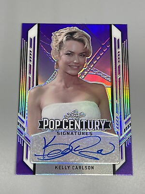 #ad Kelly Carlson 2021 Leaf Pop Century 20 Purple Signatures Auto BA KC1 Nip Tuck $39.99