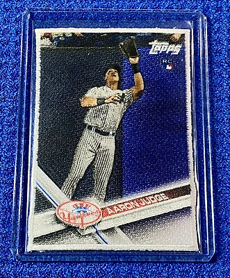 #ad SSP Rare NY Yankees Rookie AARON JUDGE 2021 Cloth Patch RP of 2017 Topps Ser1 RC $99.99