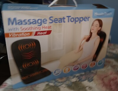 #ad Massage Cushion Seat Heat Vibration 2 levels New In box Christmas Gift $19.99