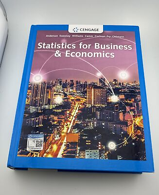 #ad Statistics for Business and Economics 14e By Cengage Hardcover Great Condition $44.99